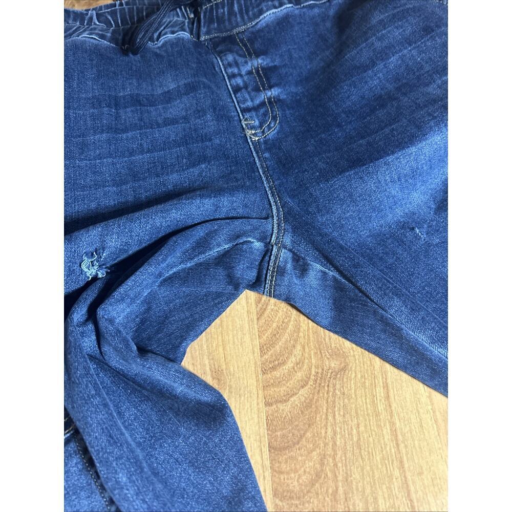 Juicy Couture Laguna denim cargo jogger pants Distressed Utility Y2K Style Sz 29 - Picture 13 of 14
